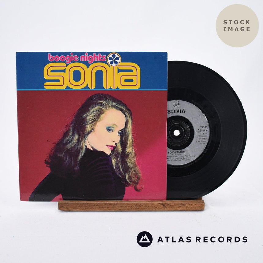 Sonia Boogie Nights Vinyl Record - Sleeve & Record Side-By-Side