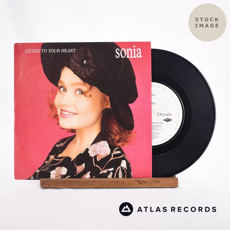 Sonia Listen To Your Heart 7" Vinyl Record - Sleeve & Record Side-By-Side
