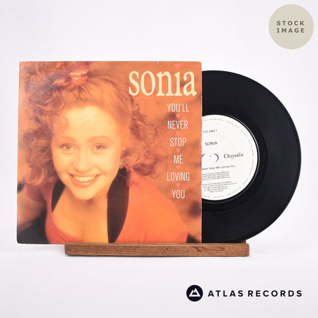 Sonia You'll Never Stop Me Loving You Vinyl Record - Sleeve & Record Side-By-Side