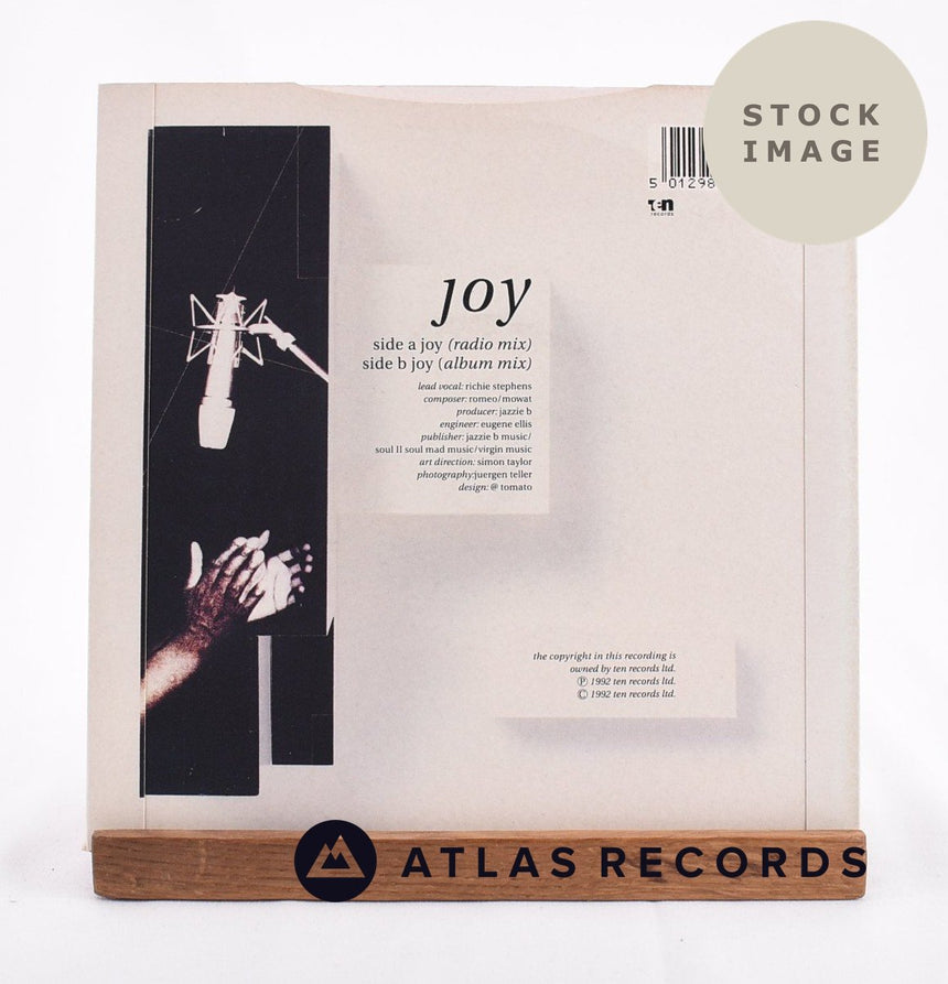Soul II Soul Joy Vinyl Record - Reverse Of Sleeve