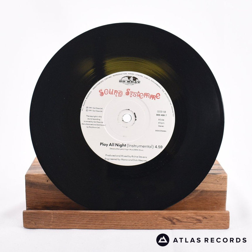 Sound Systemme - Play All Night - Release Note 7" Vinyl Record - EX/NM