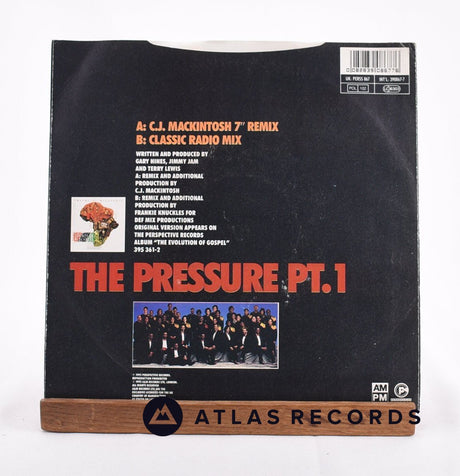 Sounds Of Blackness - The Pressure Pt.1 - 7" Vinyl Record - EX/VG+