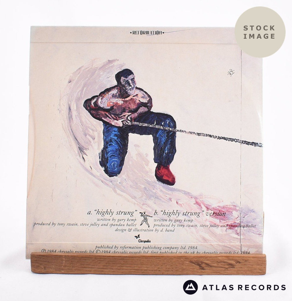 Spandau Ballet Highly Strung Vinyl Record - Reverse Of Sleeve