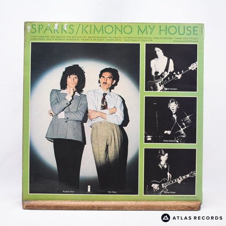 Sparks - Kimono My House - A-2U B-1U LP Vinyl Record - VG+/VG