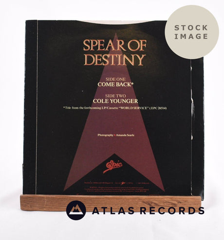 Spear Of Destiny Come Back Vinyl Record - Reverse Of Sleeve