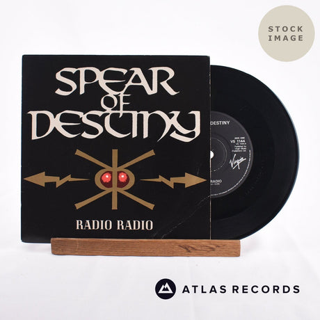 Spear Of Destiny Radio Radio Vinyl Record - Sleeve & Record Side-By-Side