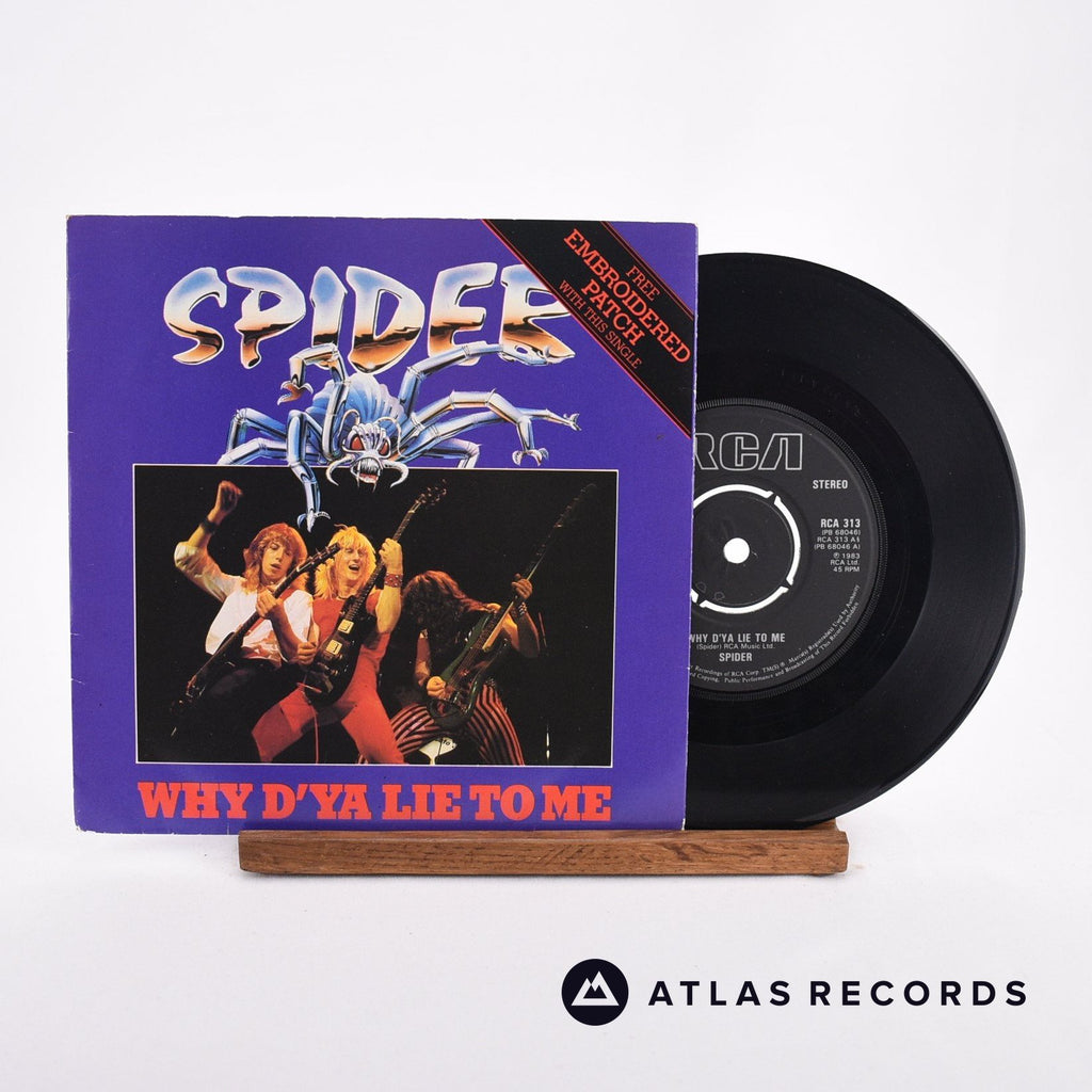 Spider Why D'ya Lie To Me 7" Vinyl Record - Front Cover & Record