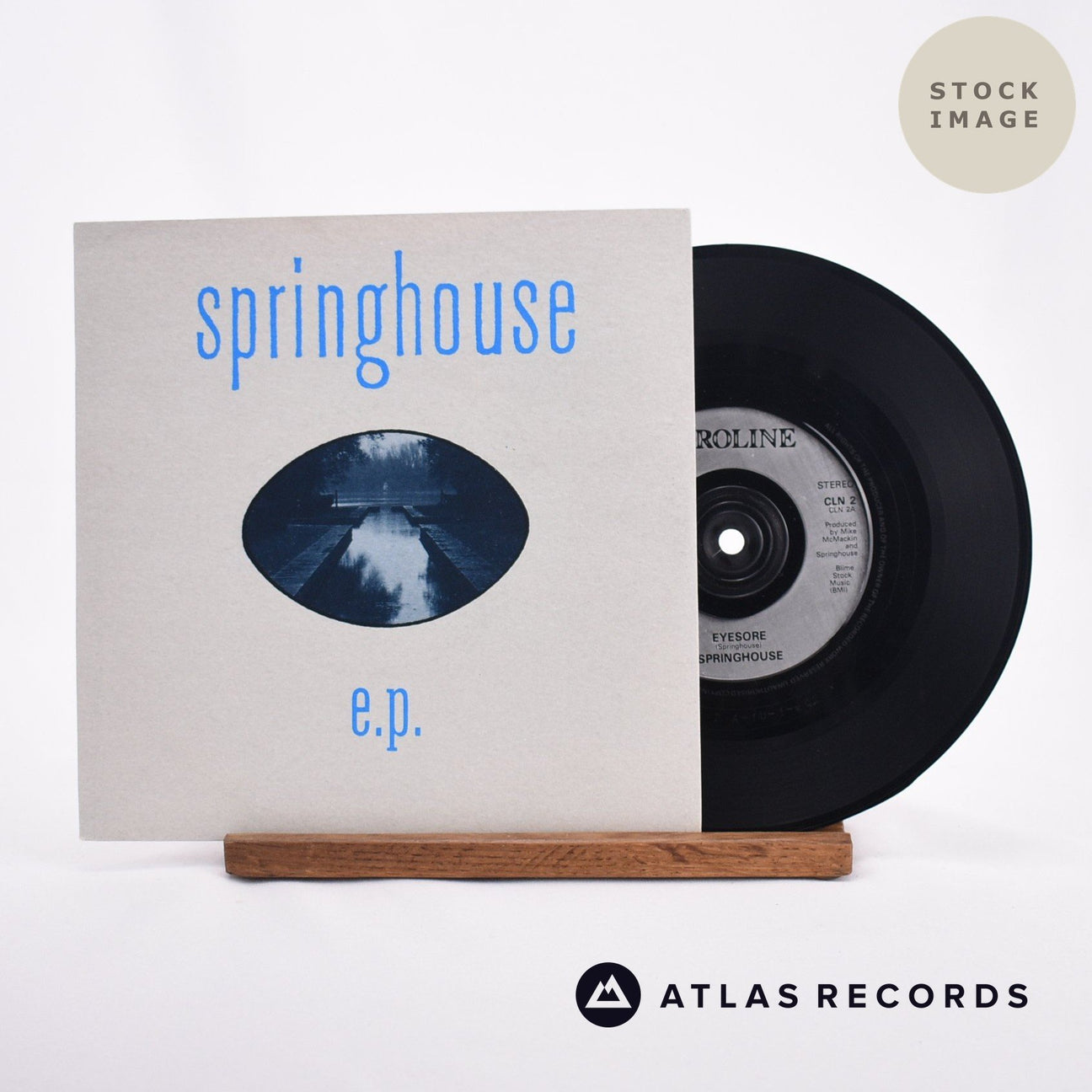 Springhouse E.P. 7" Vinyl Record - Sleeve & Record Side-By-Side