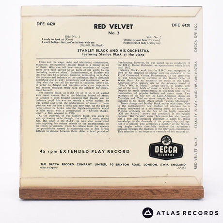 Stanley Black & His Orchestra - Red Velvet No. 2 - 7" EP Vinyl Record - EX/VG+