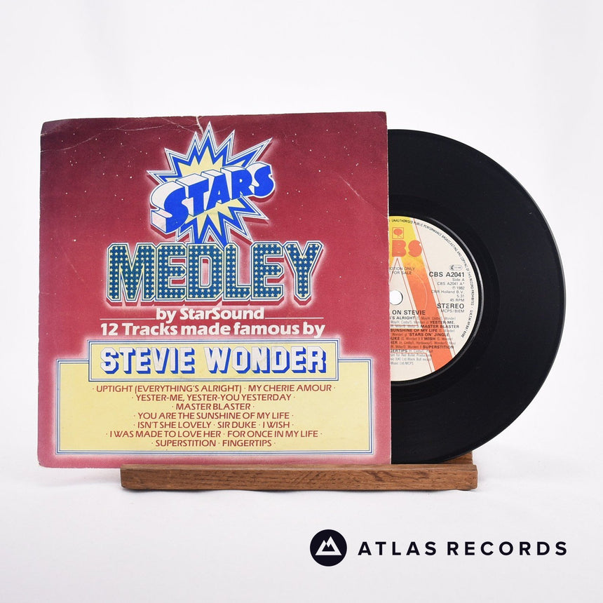 Stars On 45 Stars On Stevie 7" Vinyl Record - Front Cover & Record