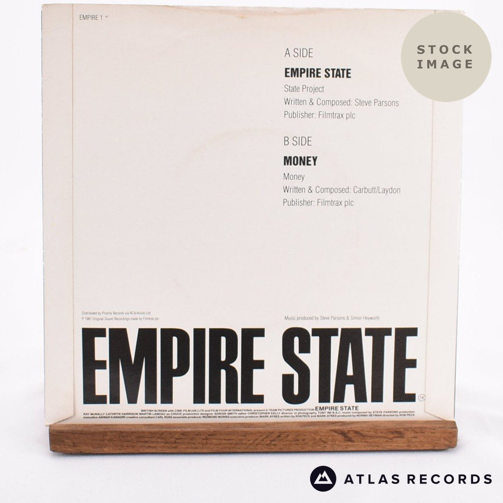 State Project Empire State Vinyl Record - Reverse Of Sleeve