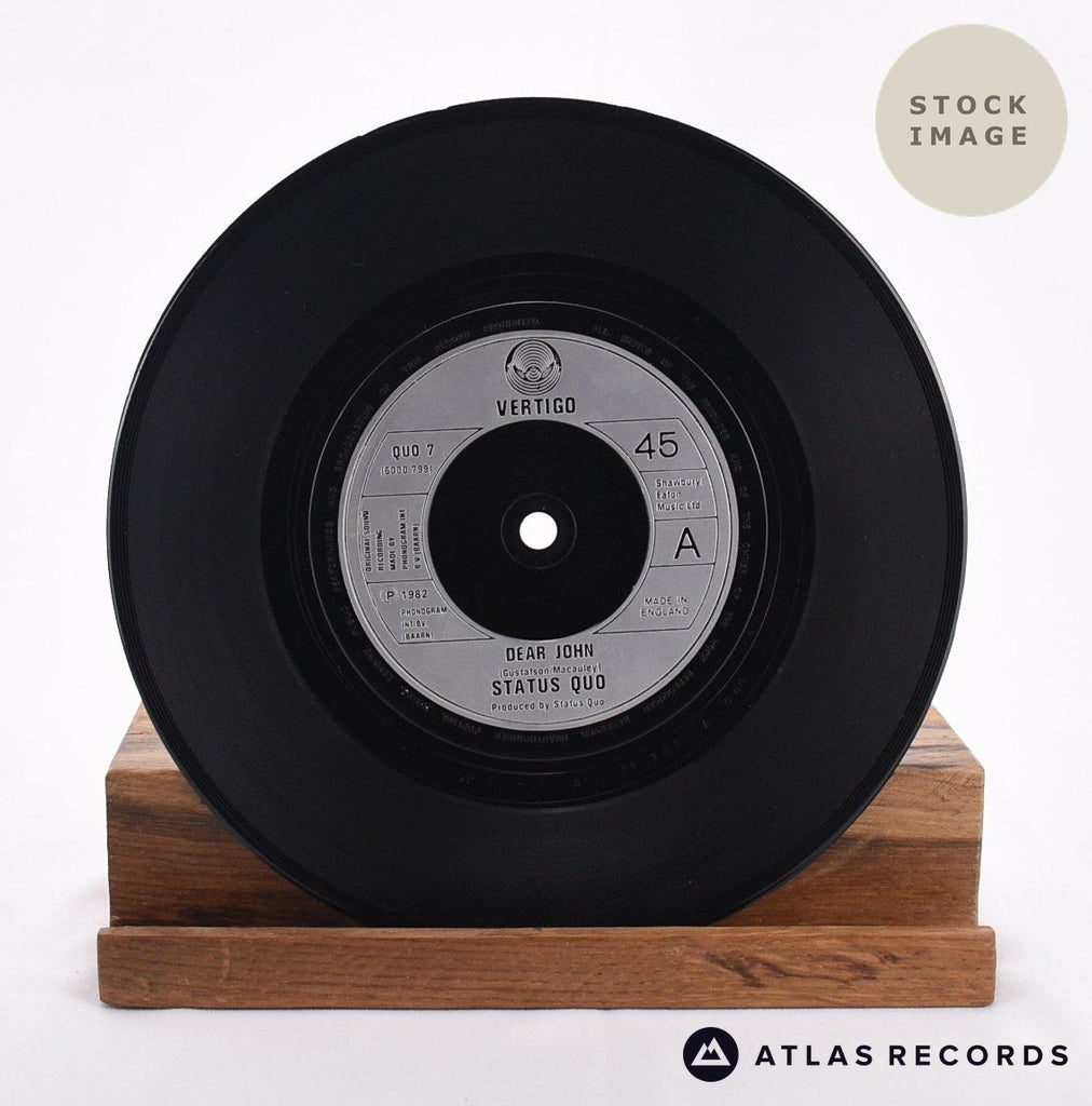 Status Quo Dear John 1987 Vinyl Record - Record A Side