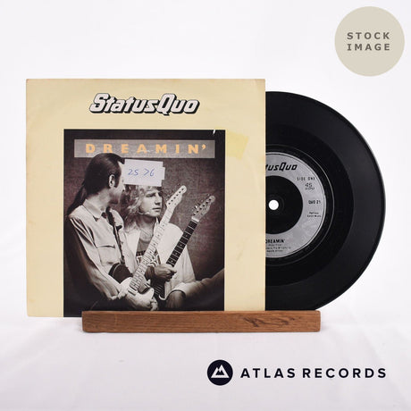 Status Quo Dreamin' Vinyl Record - Sleeve & Record Side-By-Side