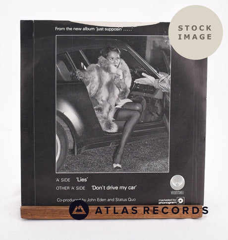 Status Quo Lies 1983 Vinyl Record - Reverse Of Sleeve