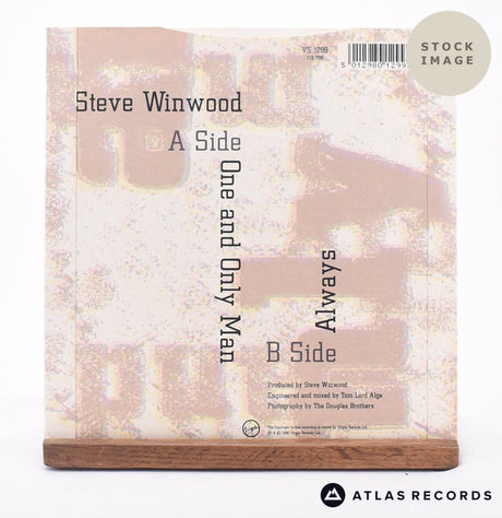 Steve Winwood One And Only Man 7" Vinyl Record - Reverse Of Sleeve