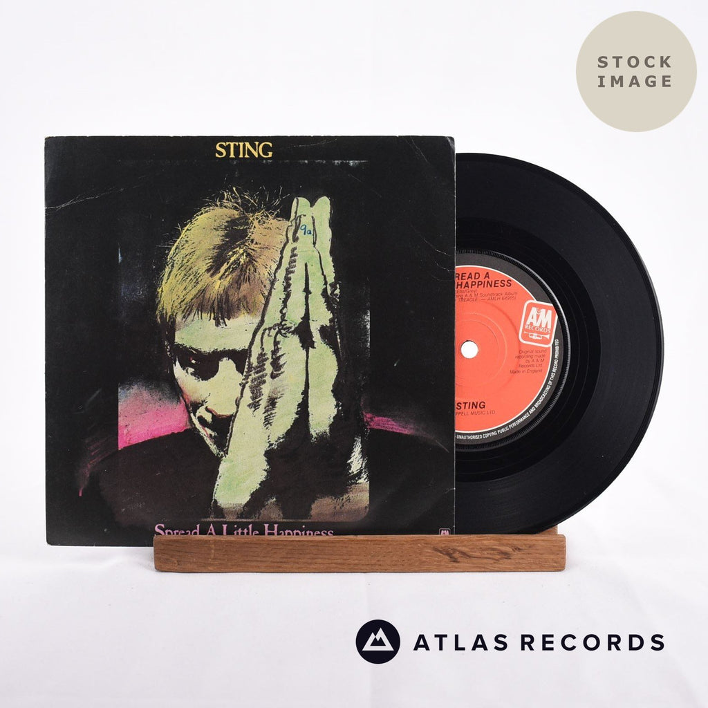 Sting Spread A Little Happiness Vinyl Record - Sleeve & Record Side-By-Side