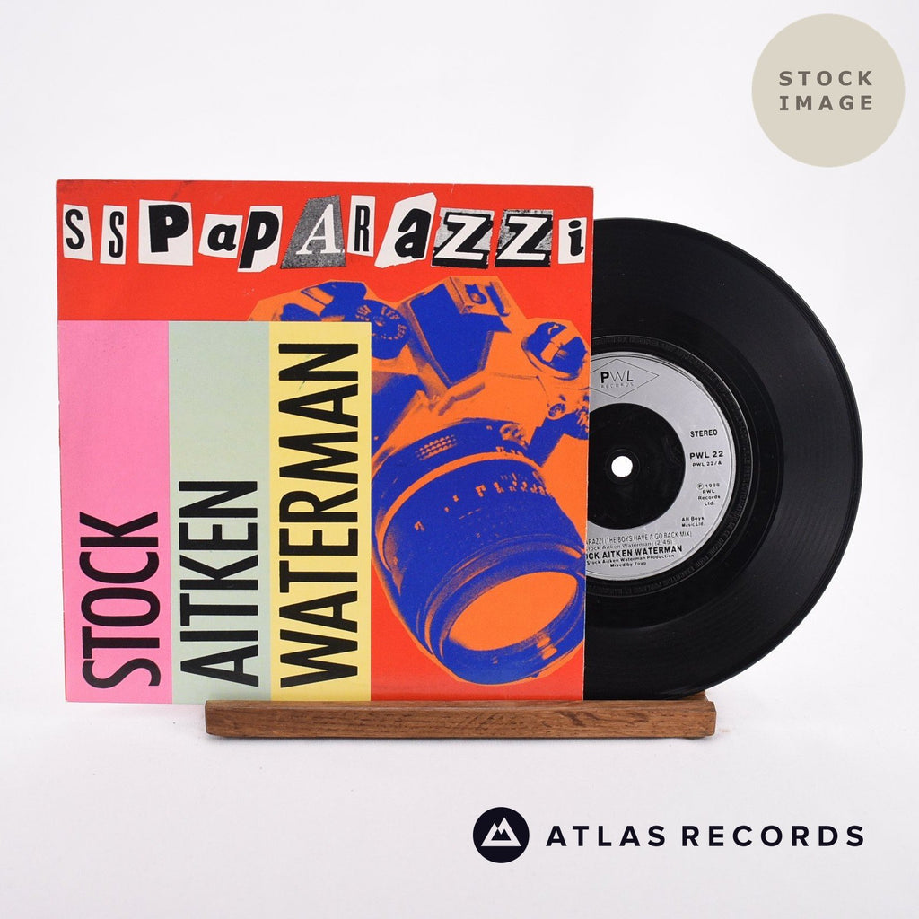 Stock, Aitken & Waterman S.S. Paparazzi Vinyl Record - Sleeve & Record Side-By-Side