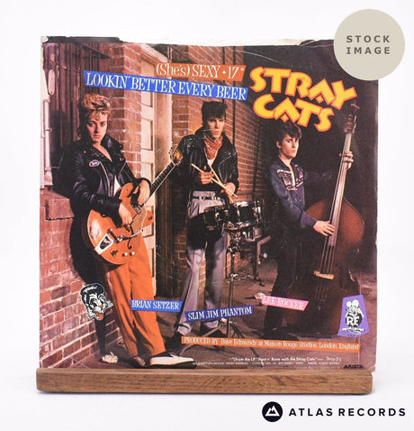 Stray Cats (She's) Sexy + 17 7" Vinyl Record - Reverse Of Sleeve