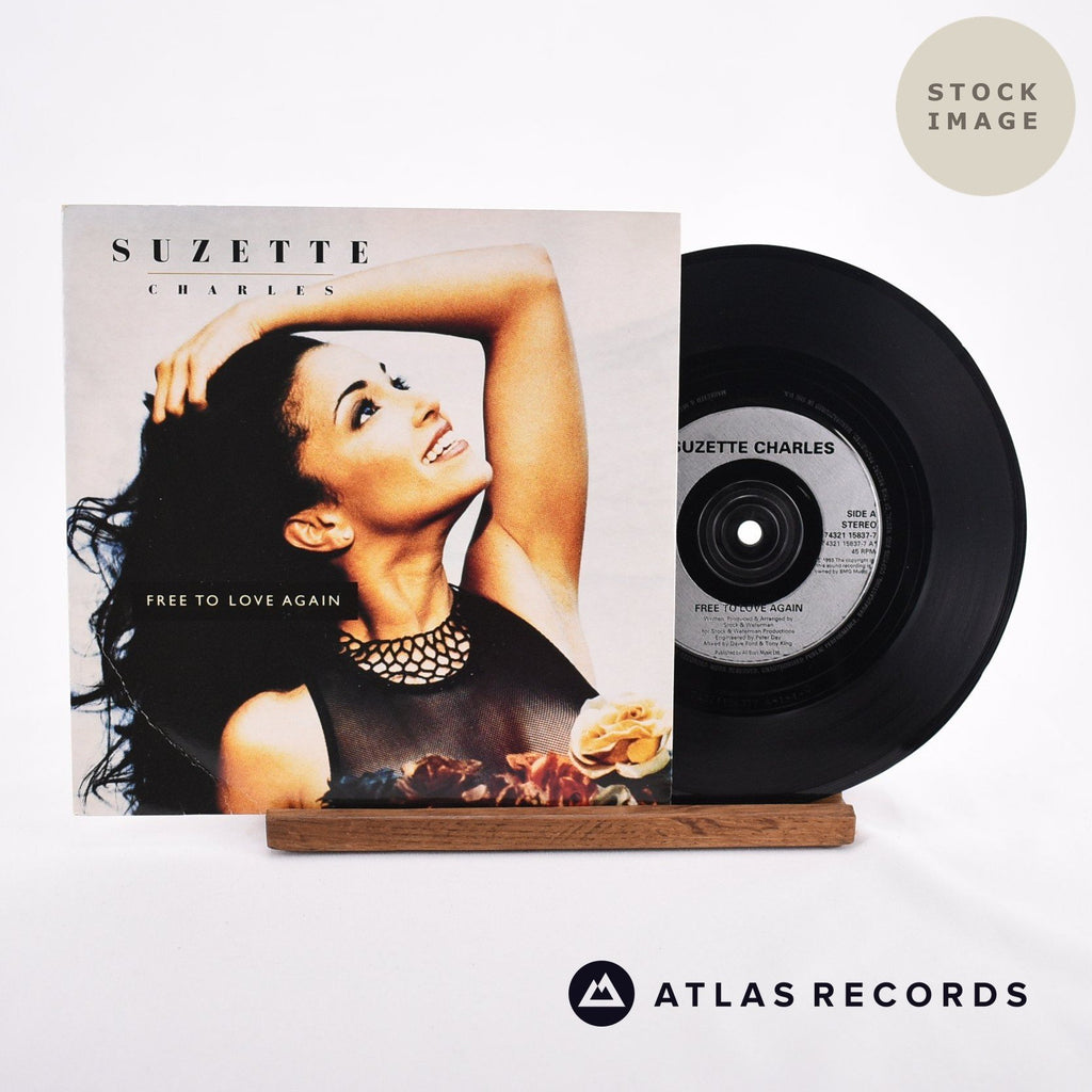 Suzette Charles Free To Love Again Vinyl Record - Sleeve & Record Side-By-Side