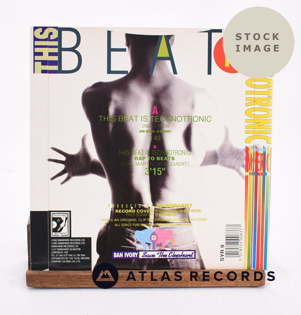 Technotronic This Beat Is Technotronic 1991 Vinyl Record - Reverse Of Sleeve