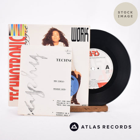 Technotronic Work Vinyl Record - Sleeve & Record Side-By-Side