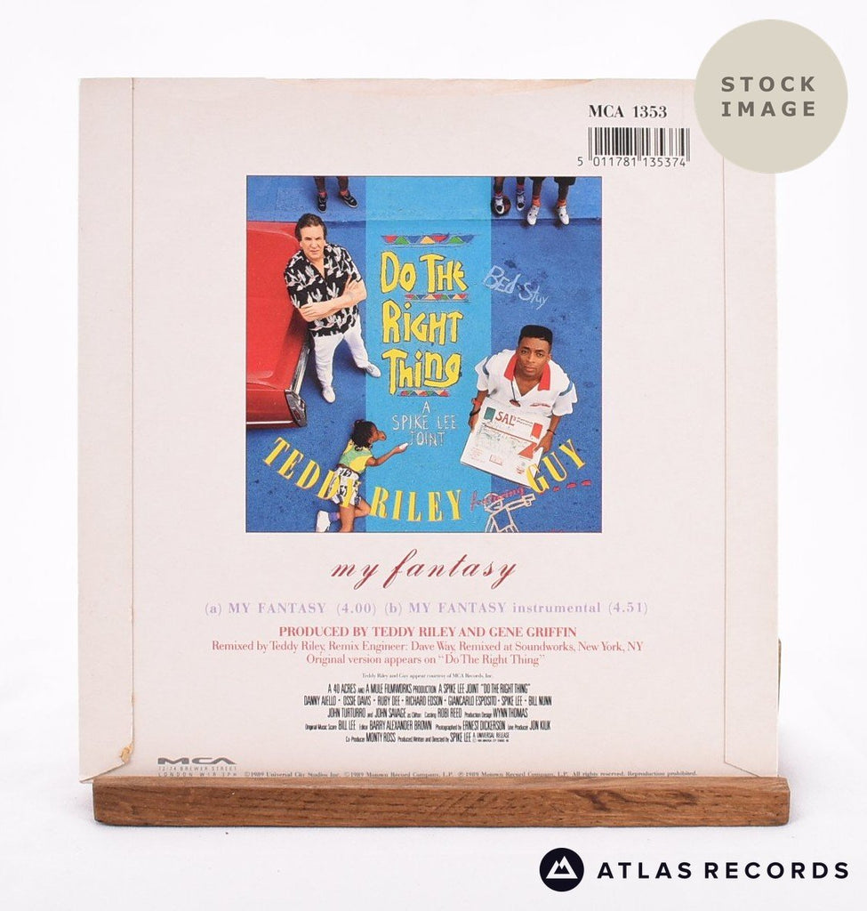 Teddy Riley My Fantasy 1972 Vinyl Record - Reverse Of Sleeve