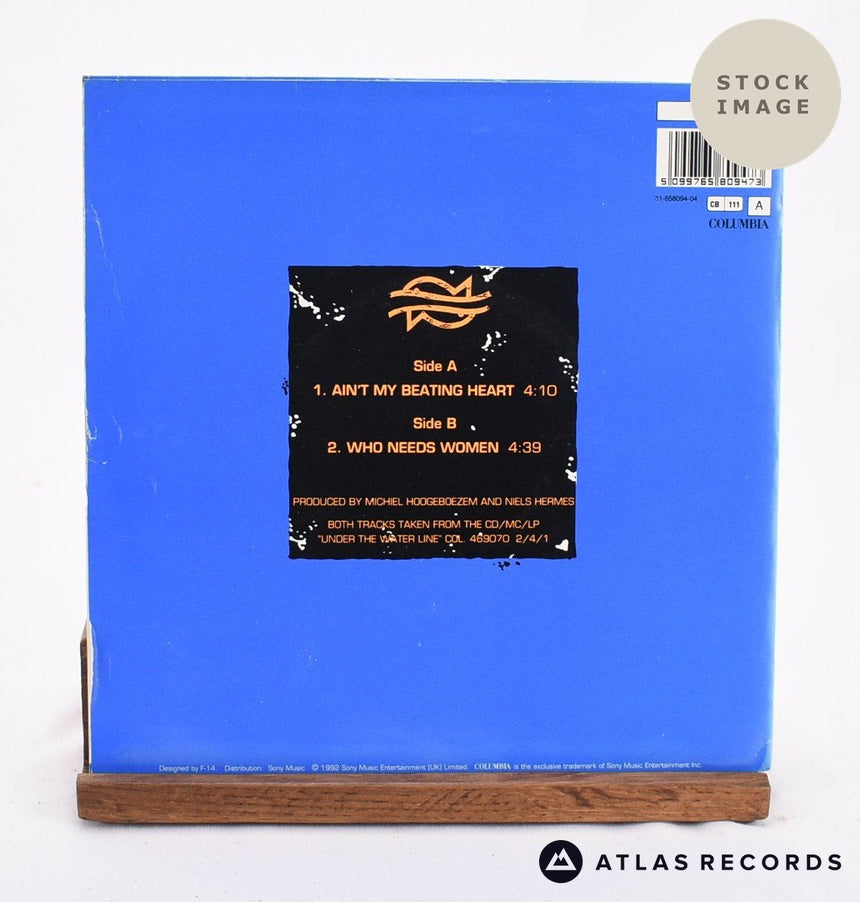 Ten Sharp Ain't My Beating Heart Vinyl Record - Reverse Of Sleeve