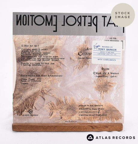 That Petrol Emotion Cellophane Vinyl Record - Reverse Of Sleeve