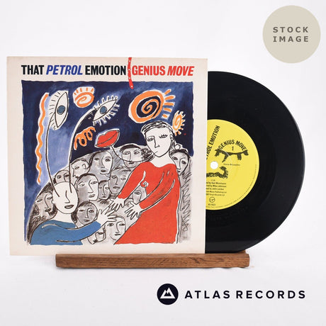 That Petrol Emotion Genius Move 1990 Vinyl Record - Sleeve & Record Side-By-Side