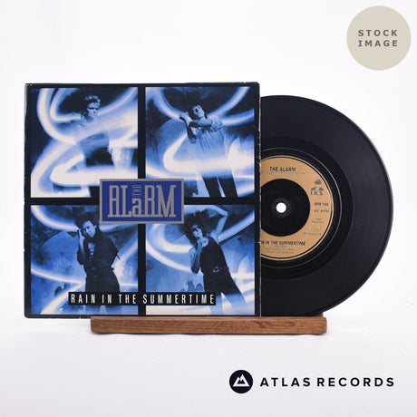 The Alarm Rain In The Summertime 7" Vinyl Record - Sleeve & Record Side-By-Side