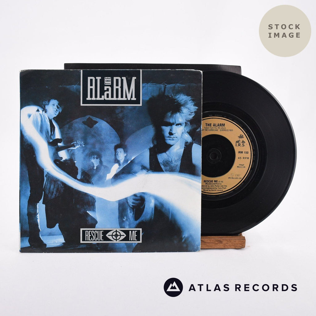 The Alarm Rescue Me 1986 Vinyl Record - Sleeve & Record Side-By-Side