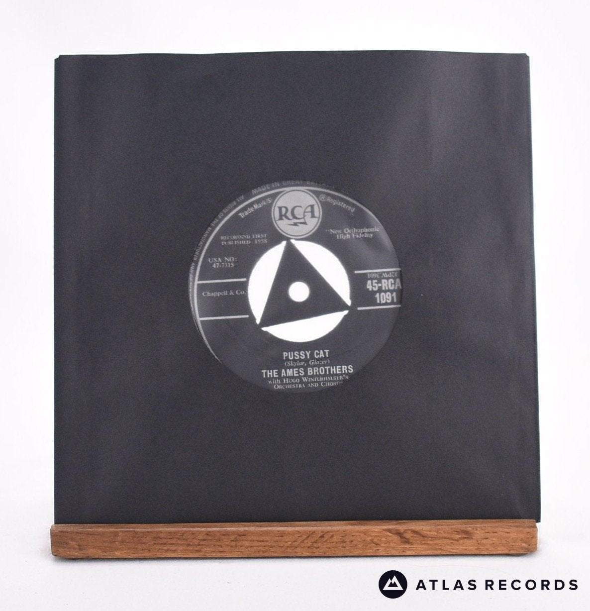 The Ames Brothers Pussy Cat 7" Vinyl Record - In Sleeve