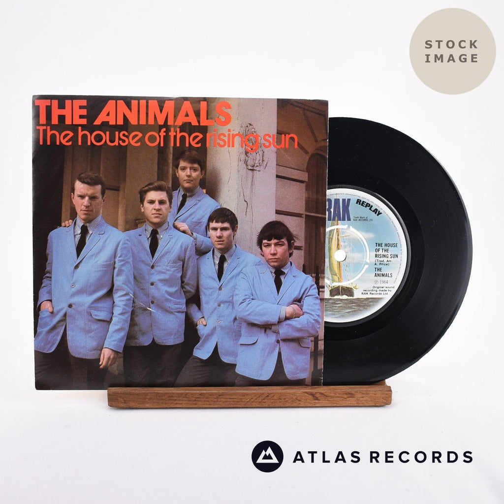 The Animals The House Of The Rising Sun Vinyl Record - Sleeve & Record Side-By-Side