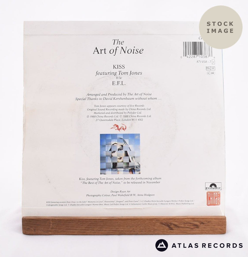 The Art Of Noise Kiss 1983 Vinyl Record - Reverse Of Sleeve