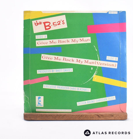 The B-52's - Give Me Back My Man - Promo 7" Vinyl Record - VG+/EX