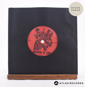 The Beatmasters Burn It Up 7" Vinyl Record - Sleeve & Record Side-By-Side