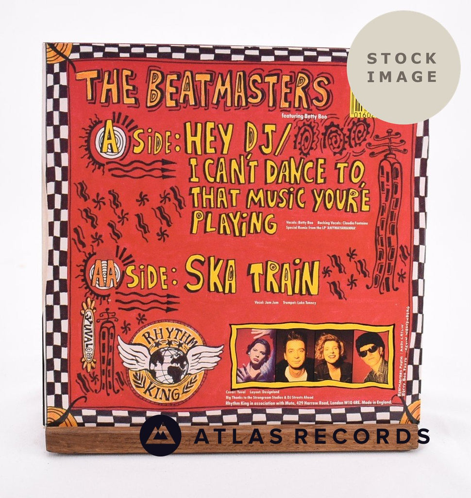 The Beatmasters Hey DJ Vinyl Record - Reverse Of Sleeve
