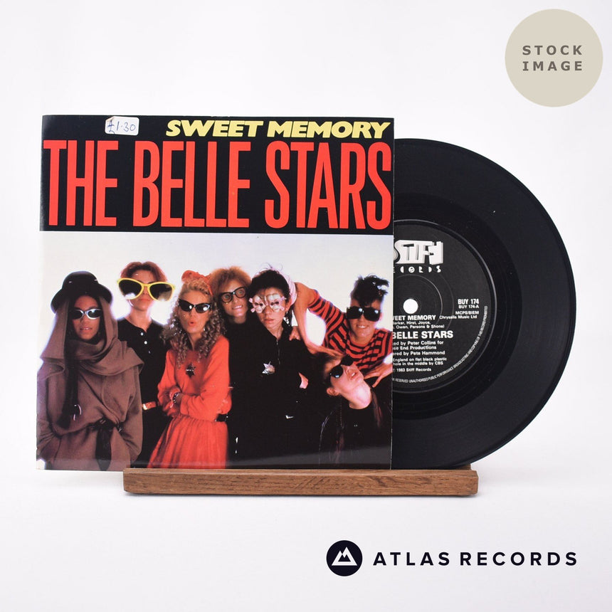 The Belle Stars Sweet Memory 7" Vinyl Record - Sleeve & Record Side-By-Side