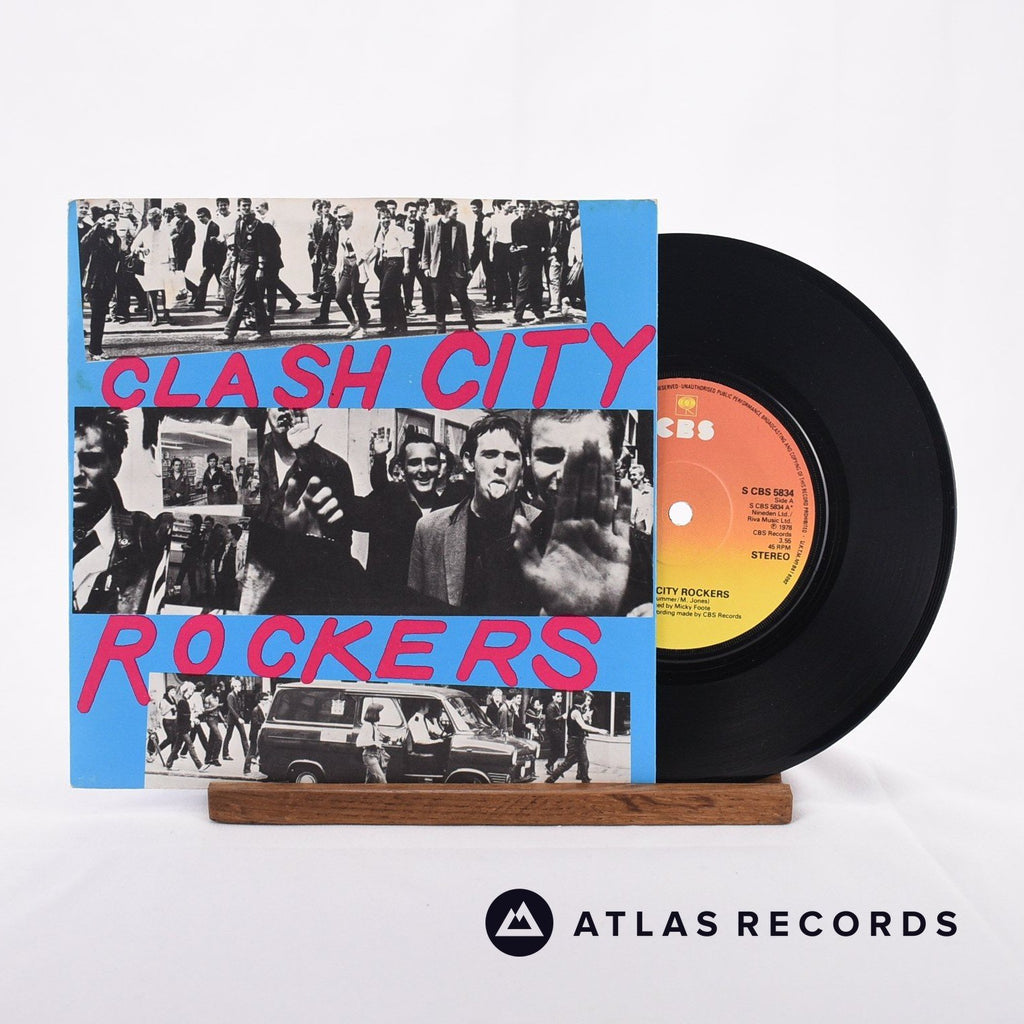 The Clash Clash City Rockers 7" Vinyl Record - Front Cover & Record