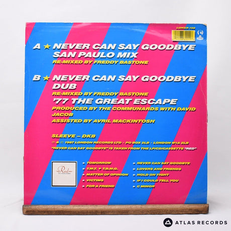 The Communards - Never Can Say Goodbye (Remix) - 12" Vinyl Record - VG+/VG+