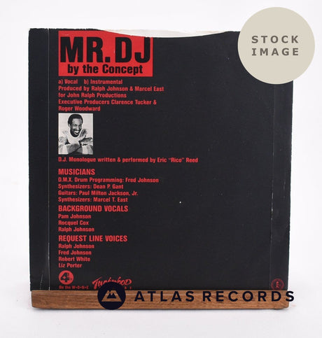 The Concept Mr. D.J. Vinyl Record - Reverse Of Sleeve