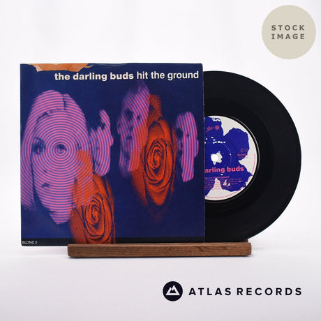 The Darling Buds Hit The Ground 7" Vinyl Record - Sleeve & Record Side-By-Side