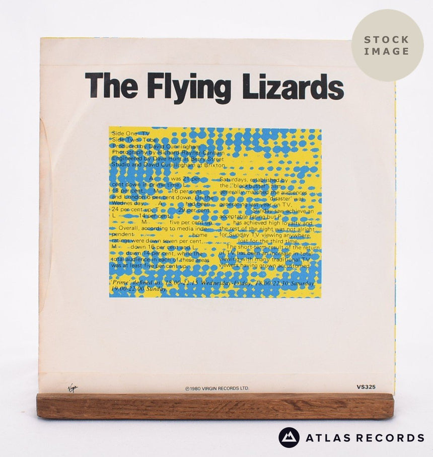 The Flying Lizards TV Vinyl Record - Reverse Of Sleeve