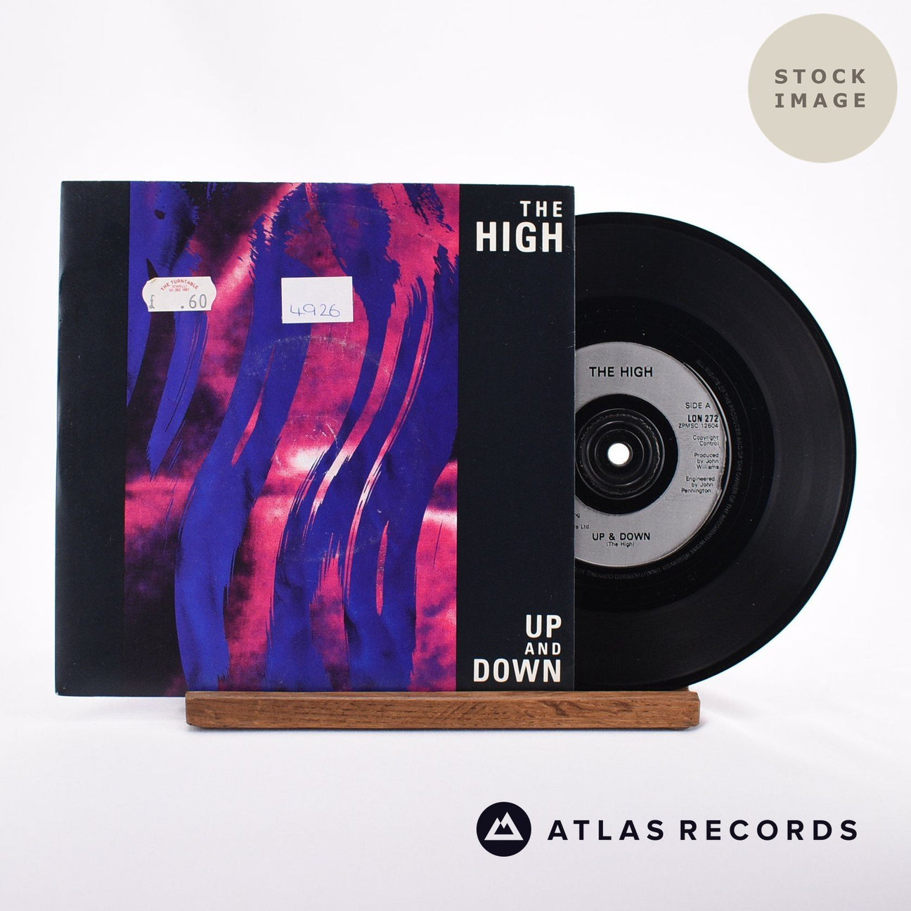 The High Up And Down 7" Vinyl Record - Sleeve & Record Side-By-Side