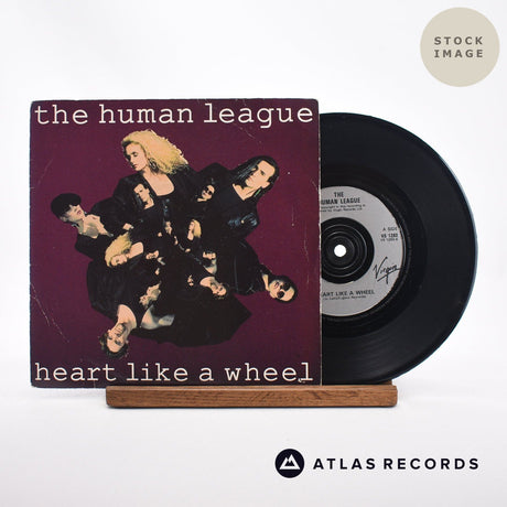 The Human League Heart Like A Wheel 7" Vinyl Record - Sleeve & Record Side-By-Side
