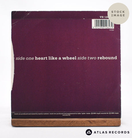 The Human League Heart Like A Wheel 7" Vinyl Record - Reverse Of Sleeve