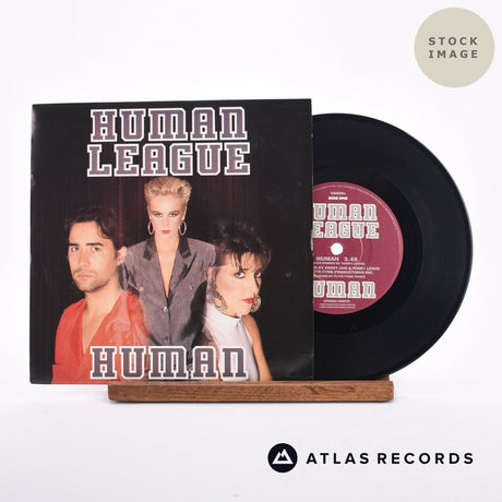 The Human League Human 7" Vinyl Record - Sleeve & Record Side-By-Side