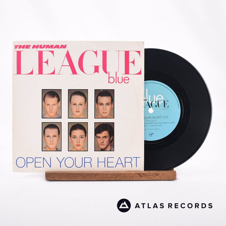 The Human League Open Your Heart 7" Vinyl Record - Front Cover & Record
