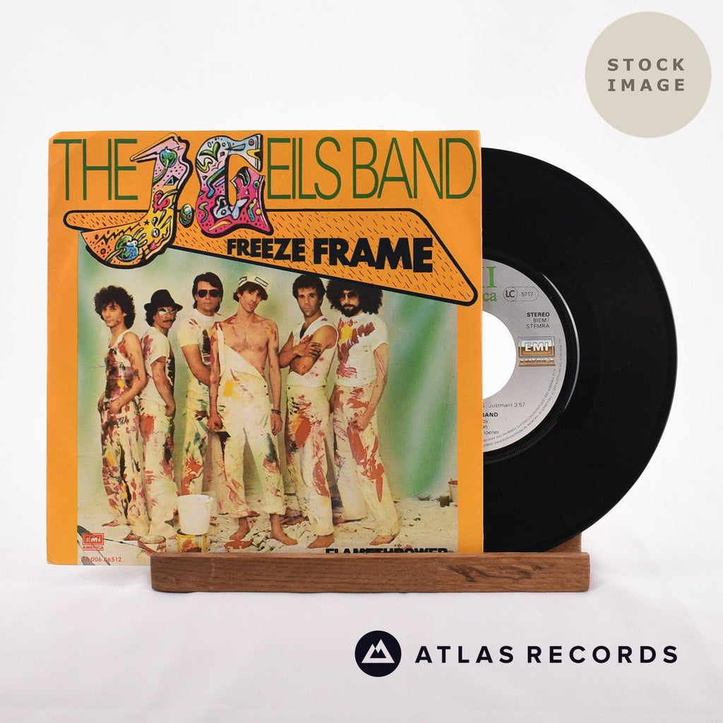 The J. Geils Band Freeze Frame Vinyl Record - Sleeve & Record Side-By-Side
