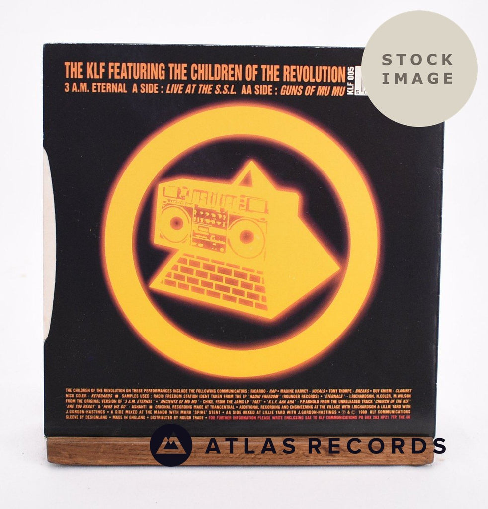 The KLF 3 A.M. Eternal 1985 Vinyl Record - Reverse Of Sleeve